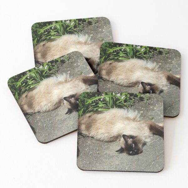 Item preview, Portrait of cute siamese cat designed and sold by olena2552.