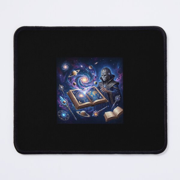Item preview, Cosmic Wizard Magic Spell Book Galaxy Art designed and sold by Curious-Cosmos.