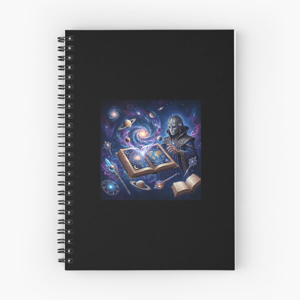 Item preview, Cosmic Wizard Magic Spell Book Galaxy Art designed and sold by Curious-Cosmos.