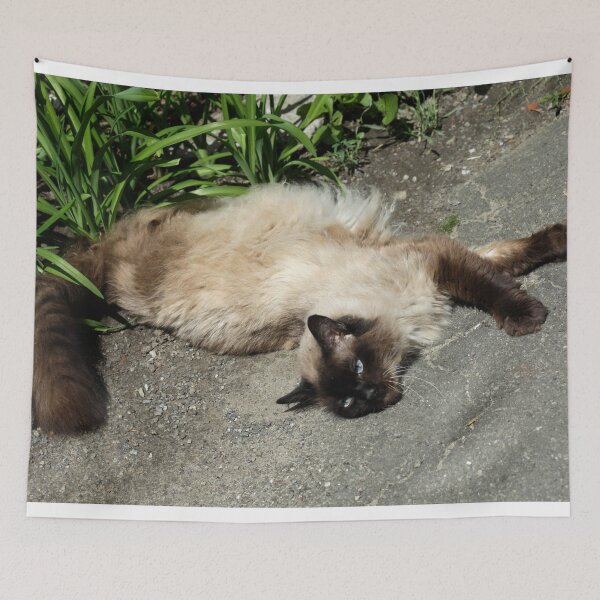 Item preview, Portrait of cute siamese cat designed and sold by olena2552.
