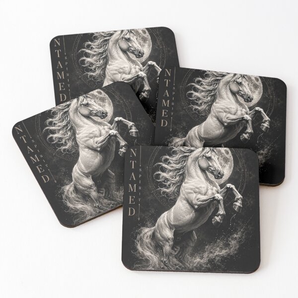 Item preview, Untamed Spirit – Horse in the Full Moon designed and sold by thirtyonestars.