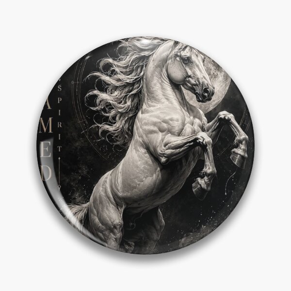 Item preview, Untamed Spirit – Horse in the Full Moon designed and sold by thirtyonestars.