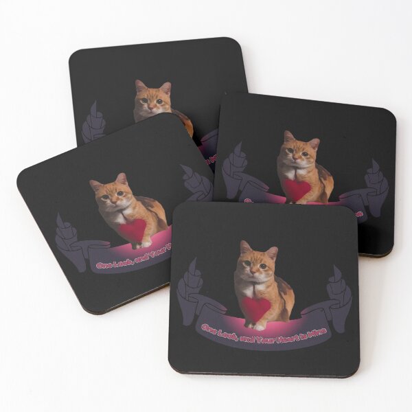 Item preview, Heart-Stealing Cat – Midnight Charm designed and sold by MB-CatPrints.