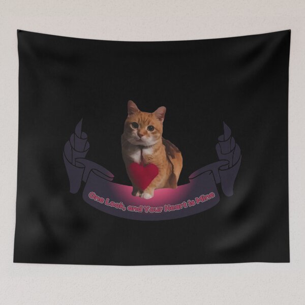 Item preview, Heart-Stealing Cat – Midnight Charm designed and sold by MB-CatPrints.