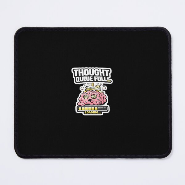 Item preview, Thought Queue Full Funny Brain Sticker designed and sold by WestonStudio.
