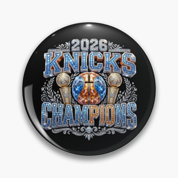 Item preview, New York Knicks Champions 2026, NY Knicks Silver, Blue & Orange Art designed and sold by DigiAngDesigns.