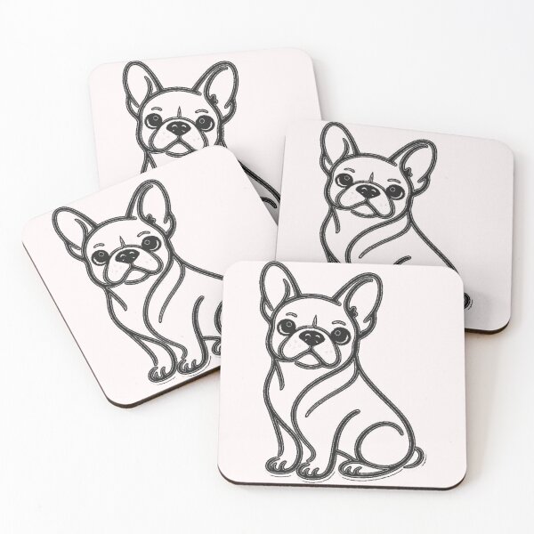 Item preview, French Bulldog Line Art ⭐ Minimalist Frenchie One Line Gift (Black Print) designed and sold by UrbanPrintVibes.