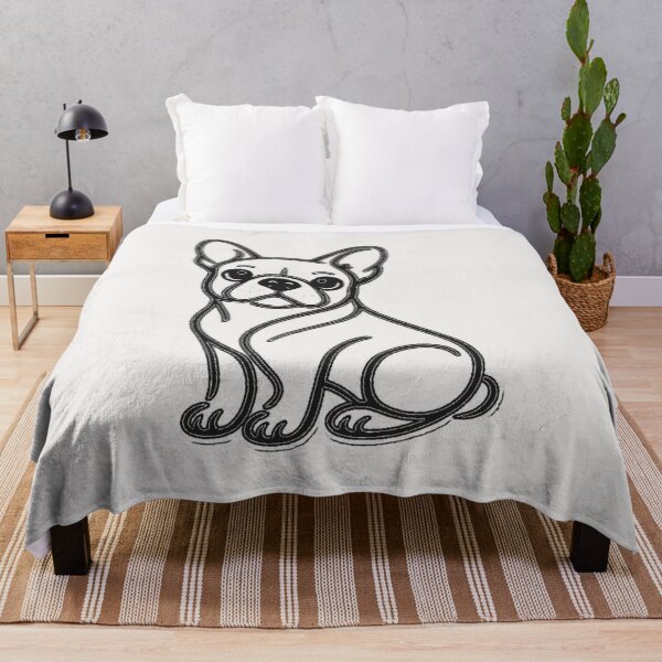 Item preview, French Bulldog Line Art ⭐ Minimalist Frenchie One Line Gift (Black Print) designed and sold by UrbanPrintVibes.