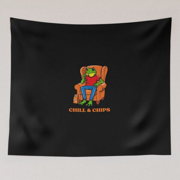 Item preview, Chill & Chips Funny Frog Gifts  designed and sold by Domel9674.