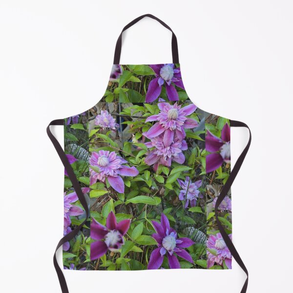 Item preview, Clematis Vine with Purple Beauties designed and sold by JoyousArt4u.