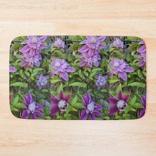 Item preview, Clematis Vine with Purple Beauties designed and sold by JoyousArt4u.
