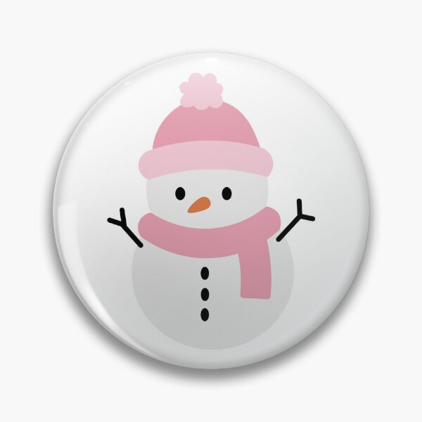 Item preview, Happy Pink Snowman designed and sold by Design-by-Steph.