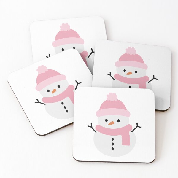 Item preview, Happy Pink Snowman designed and sold by Design-by-Steph.