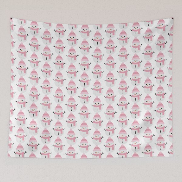 Item preview, Happy Pink Snowman designed and sold by Design-by-Steph.