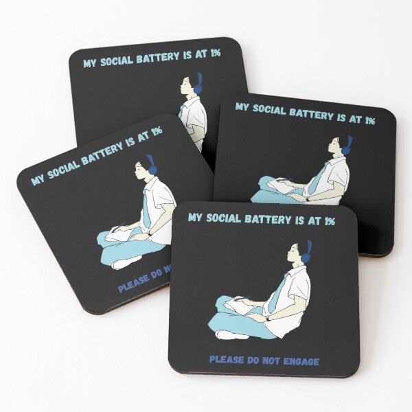 Item preview, Creative Soul Social Battery 1% – Introvert Artist Aesthetic designed and sold by ContigoART.
