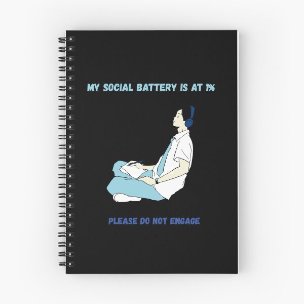 Item preview, Creative Soul Social Battery 1% – Introvert Artist Aesthetic designed and sold by ContigoART.