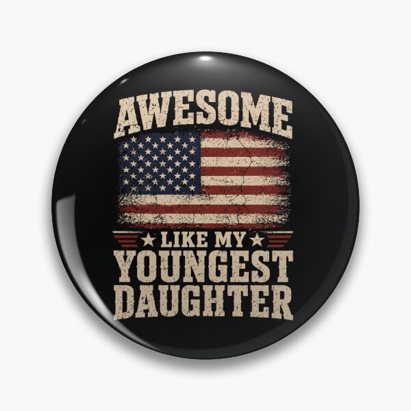 Item preview, Awesome Like My Youngest Daughter, Fathers Day American Flag Daughter Gifts designed and sold by 76Valeria.