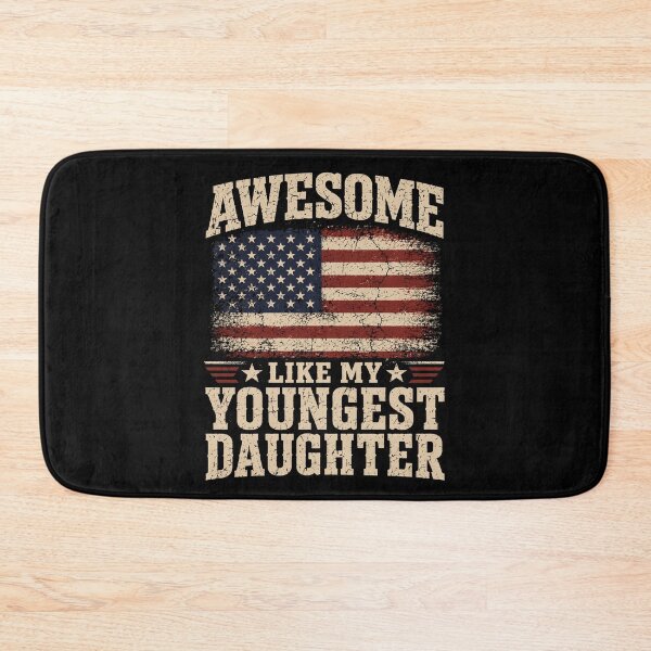 Item preview, Awesome Like My Youngest Daughter, Fathers Day American Flag Daughter Gifts designed and sold by 76Valeria.