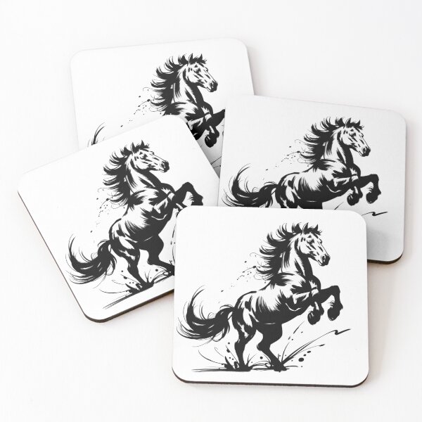 Item preview, Powerful wild horse rearing and running forward designed and sold by 123ks.