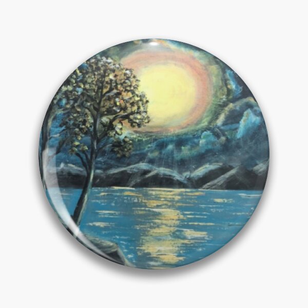 Item preview, Moonlit Lake Serenity designed and sold by zoricfluomaurne.