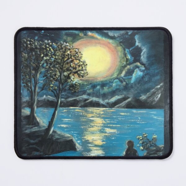 Item preview, Moonlit Lake Serenity designed and sold by zoricfluomaurne.