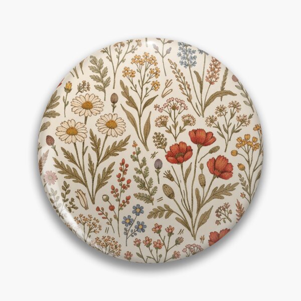 Item preview, Vintage Wildflower Meadow Botanical Pattern designed and sold by Owcomm.