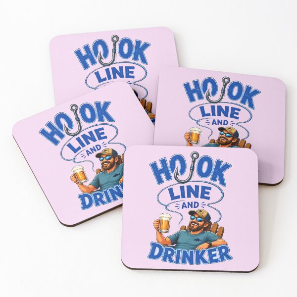 Item preview, HOOK LINE AND DRINKER DESIGN 2 designed and sold by DigitalandPhoto.