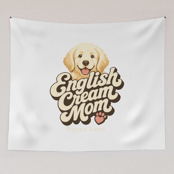 Item preview, English Cream Golden Retriever Mom, Puppy Love designed and sold by pirminio.