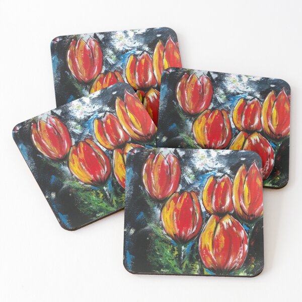 Item preview, Vibrant Red Tulips designed and sold by zoricfluomaurne.