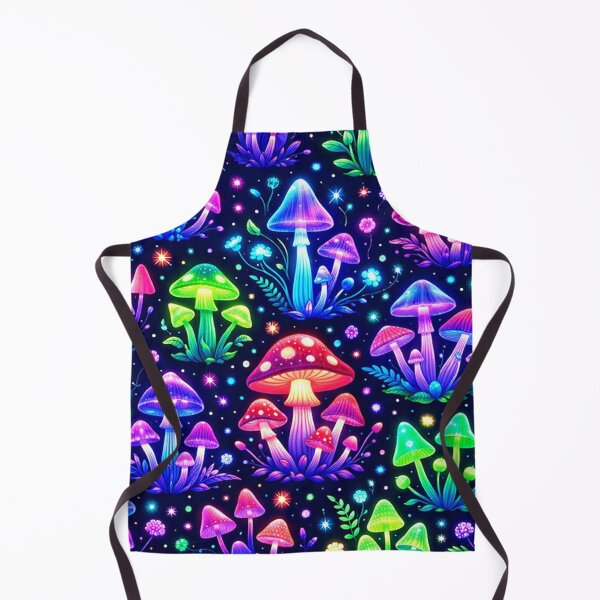 Item preview, Patrón de bosque de hongos que brillan con neón designed and sold by Owcomm.