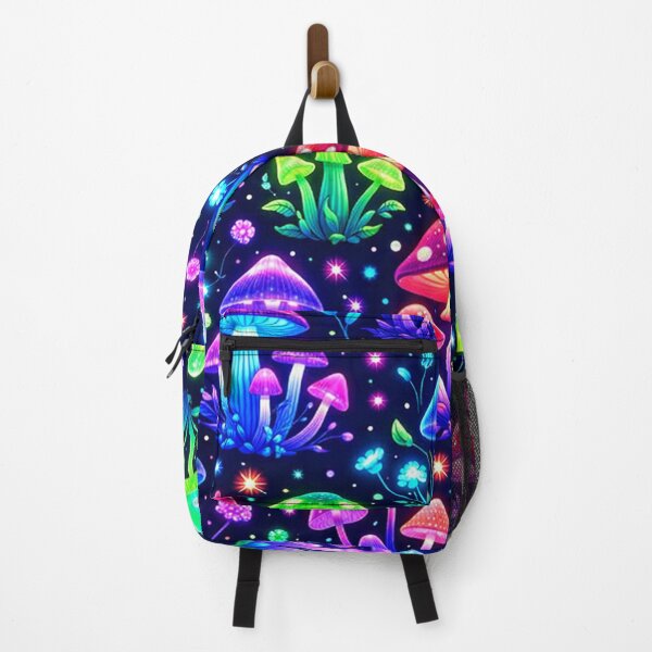 Item preview, Neon Glowing Mushroom Forest Pattern designed and sold by Owcomm.
