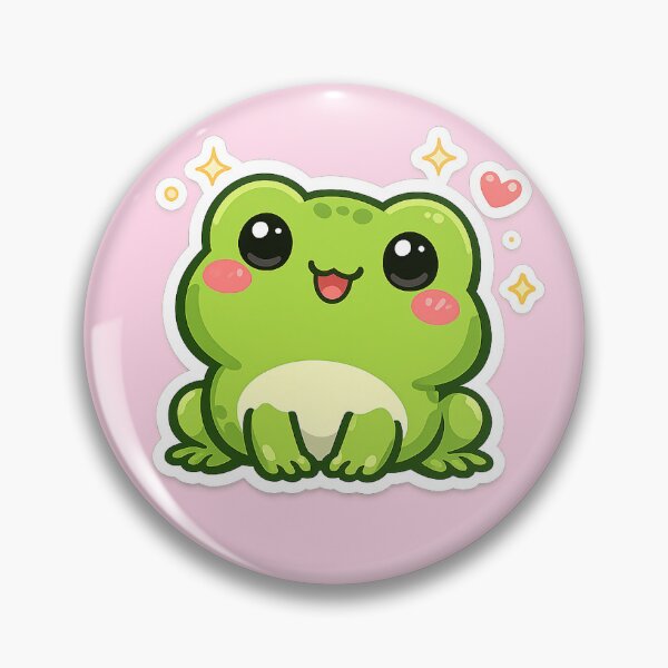 Item preview, Cute Kawaii Frog Sticker ? | Adorable Frog Cartoon | Frog Lover Gift designed and sold by Moss & Moon Studio.