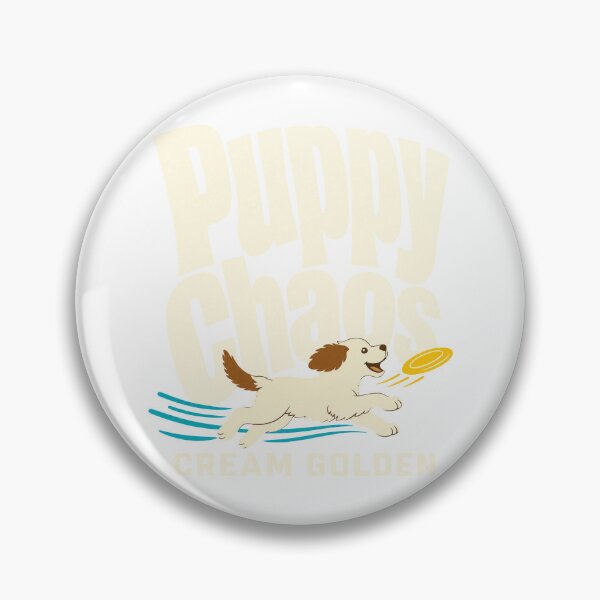 Item preview, Puppy Chaos Cream Golden Retriever Dog Lover designed and sold by pirminio.