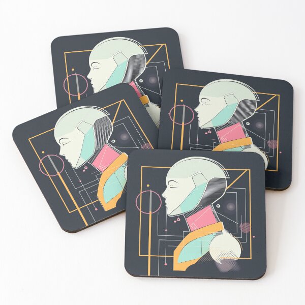 Item preview, Abstract Android Geometric Bauhaus Sci-Fi Art designed and sold by QuantumQGear.