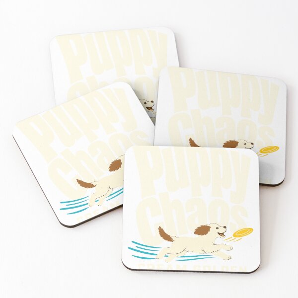 Item preview, Puppy Chaos Cream Golden Retriever Dog Lover designed and sold by pirminio.