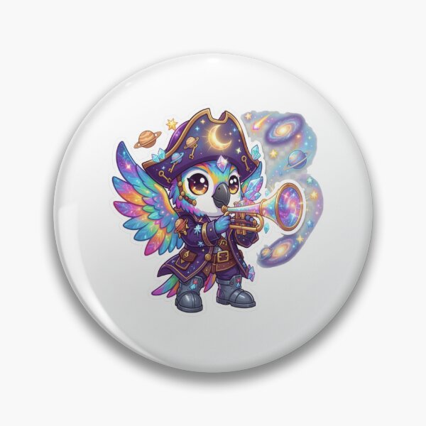 Item preview, Cosmic Pirate Parrot Sticker designed and sold by Rasha-flow.