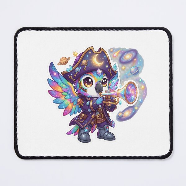 Item preview, Cosmic Pirate Parrot Sticker designed and sold by Rasha-flow.
