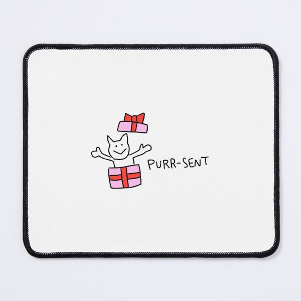 Item preview, Purr-sent Cat Sticker | Cute Gift Cat Illustration | Funny Kawaii Cat Art designed and sold by lazydayz16.