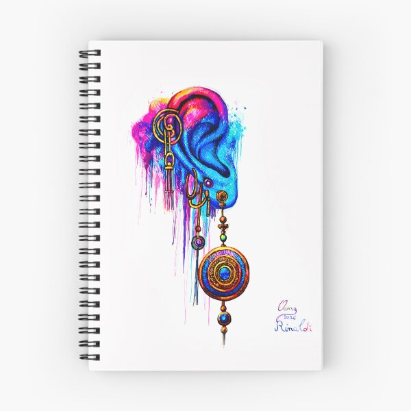 Item preview, Ornament of Listening, 21 x 29 cm, colored pens on paper, 2026 designed and sold by oanaunciuleanu.