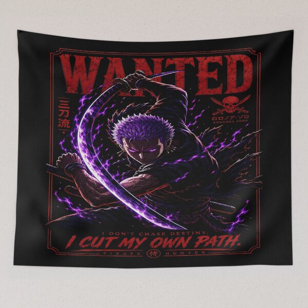 Item preview, I Cut My Own Path - Roronoa Zoro- Wanted Dark Aesthetic Design designed and sold by Trinidesigns123.