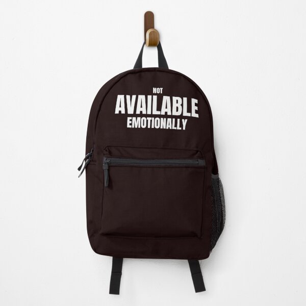 Item preview, Not Available Emotionally – Funny Sarcastic Quote designed and sold by ArtPer-design.