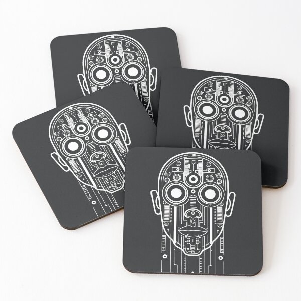 Item preview, Android Schematic Robot Blueprint Tech Art designed and sold by QuantumQGear.