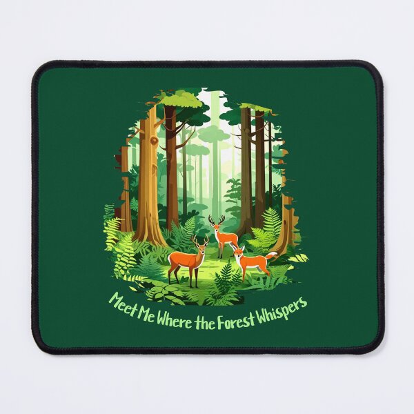 Item preview, Meet Me Where the Forest Whispers Woodland Deer & Fox Cottagecore Nature Design designed and sold by Sachie's Studio.