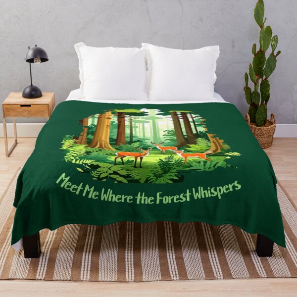 Item preview, Meet Me Where the Forest Whispers Woodland Deer & Fox Cottagecore Nature Design designed and sold by Sachie's Studio.