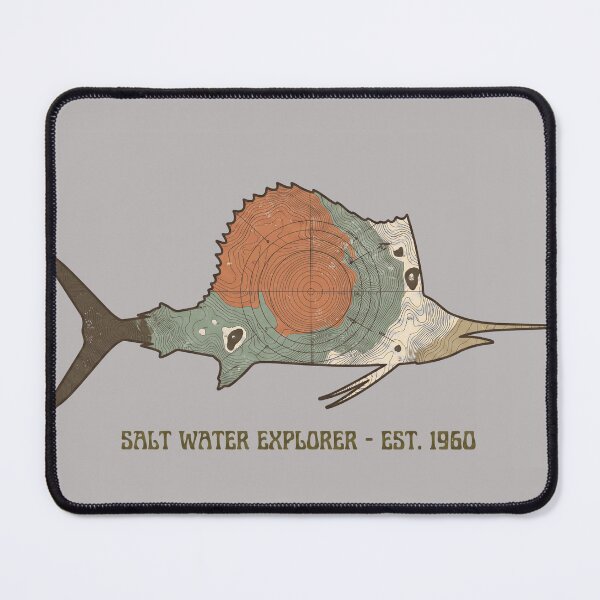 Item preview, Topographic Sailfish Saltwater Explorer designed and sold by castillomiami.