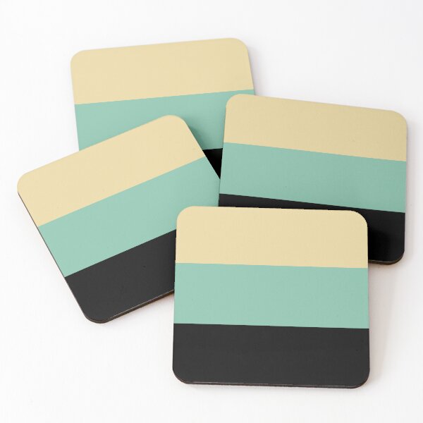 Item preview, Large stripes in black, light green and beige designed and sold by StefanStudioArt.