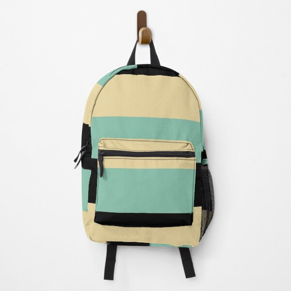 Item preview, Large stripes in black, light green and beige designed and sold by StefanStudioArt.