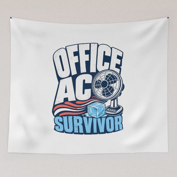 Item preview, Office AC Survivor Funny Employee Workplace designed and sold by pirminio.