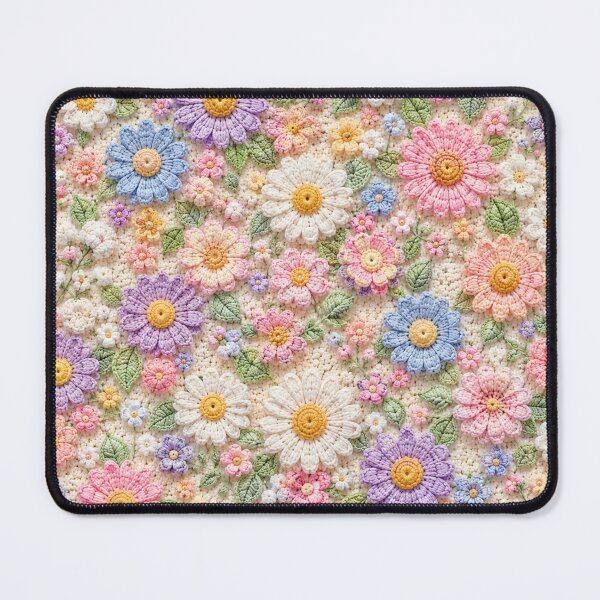 Item preview, Pastel Crochet Daisy Field Patterns designed and sold by Aramdesing.