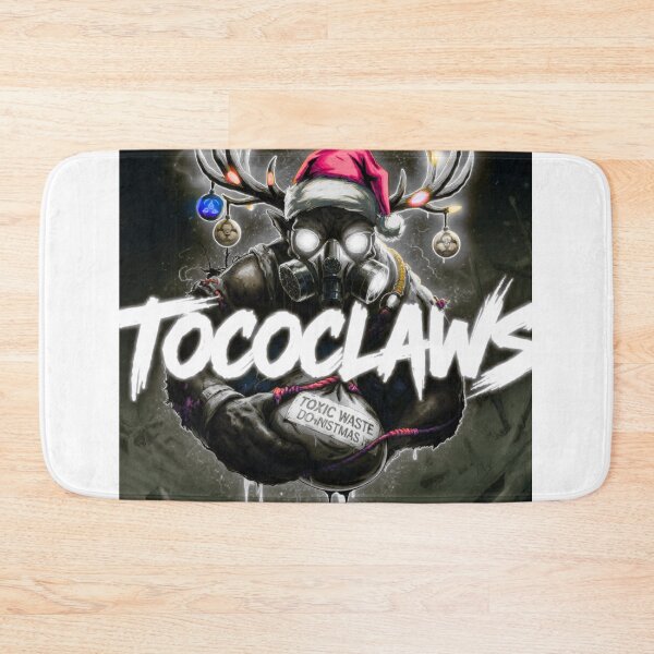 Item preview, TOCOCLAWS Toxic Christmas: Apocalyptic Gas Mask Santa Throw Blanket designed and sold by TOCOCLAWS.